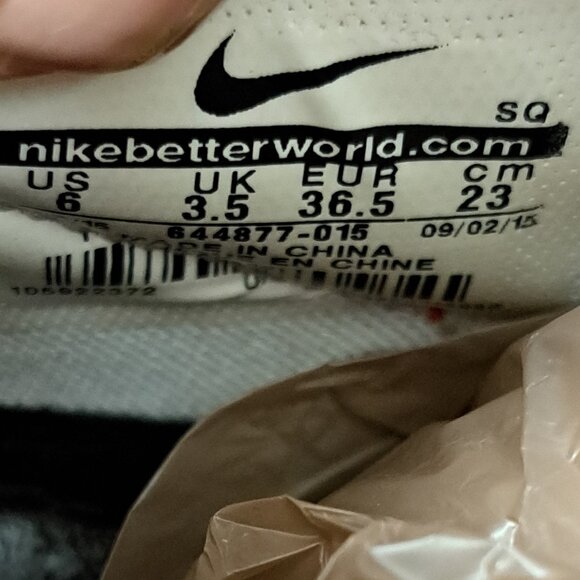 Size 6 Nike Dunk BRED Sky Hi Essential Wedge Heel Women 644877-015 Black Red - Picture 7 of 10